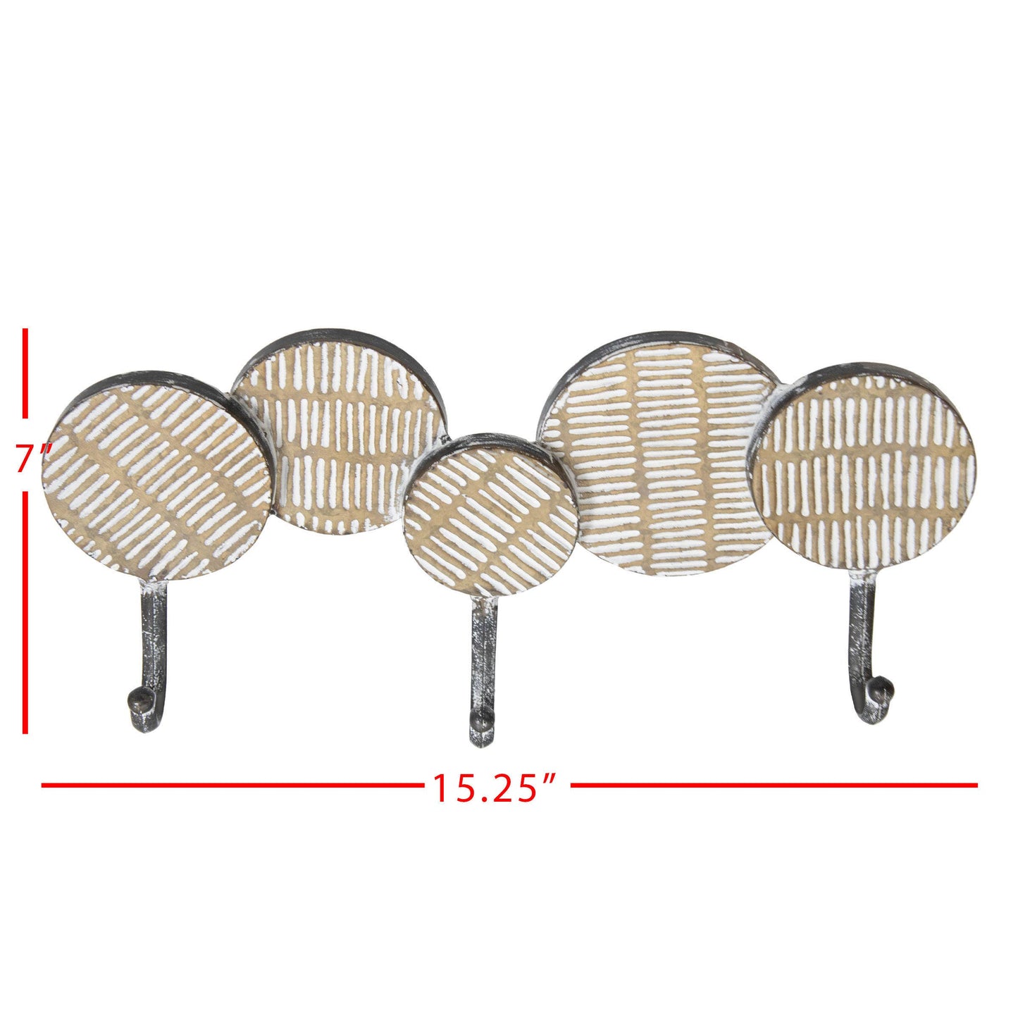 Foreside Home & Garden - Sierra 3 Hook Wall Hanger