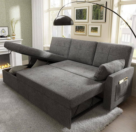ShipItFurniture - 2-In-1 Sofa Bed with Storage Chaise